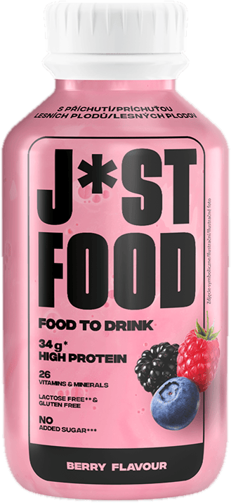 J*st Food Lactose free milk drink with berry flavour