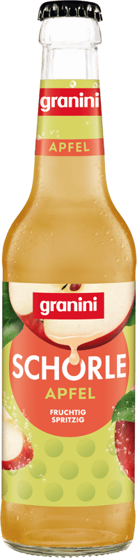 Granini Apple Spritzer Fruit Drink glass