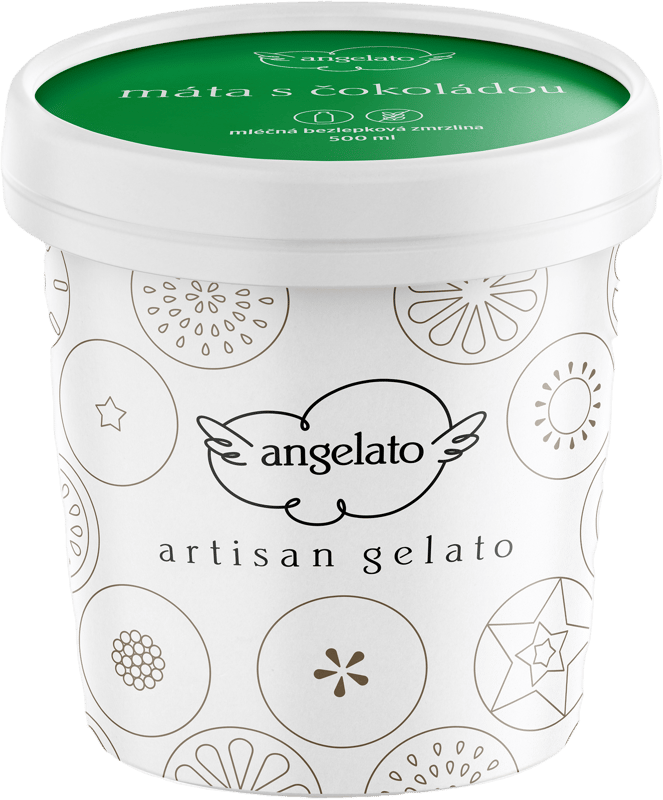Angelato Ice cream Mint & Chocolate