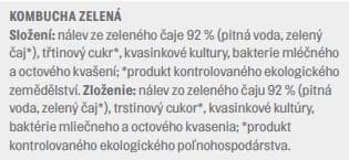 Country Life BIO Kombucha zelený čaj