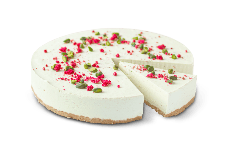 CrossCafe Pistáciový cheesecake