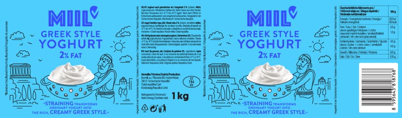 Miil Greek Style Yoghurt 2 %