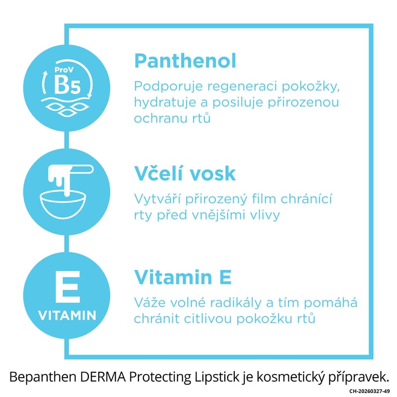 Bepanthen Derma Protecting Lipstick SPF50 4.5g