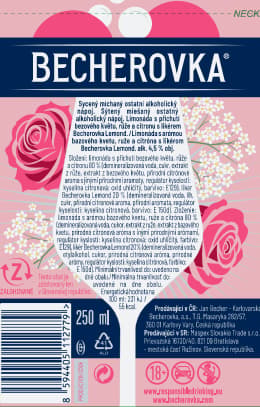 Becherovka RTD Cocktail Rose & Elderflower flavoured 4,5%