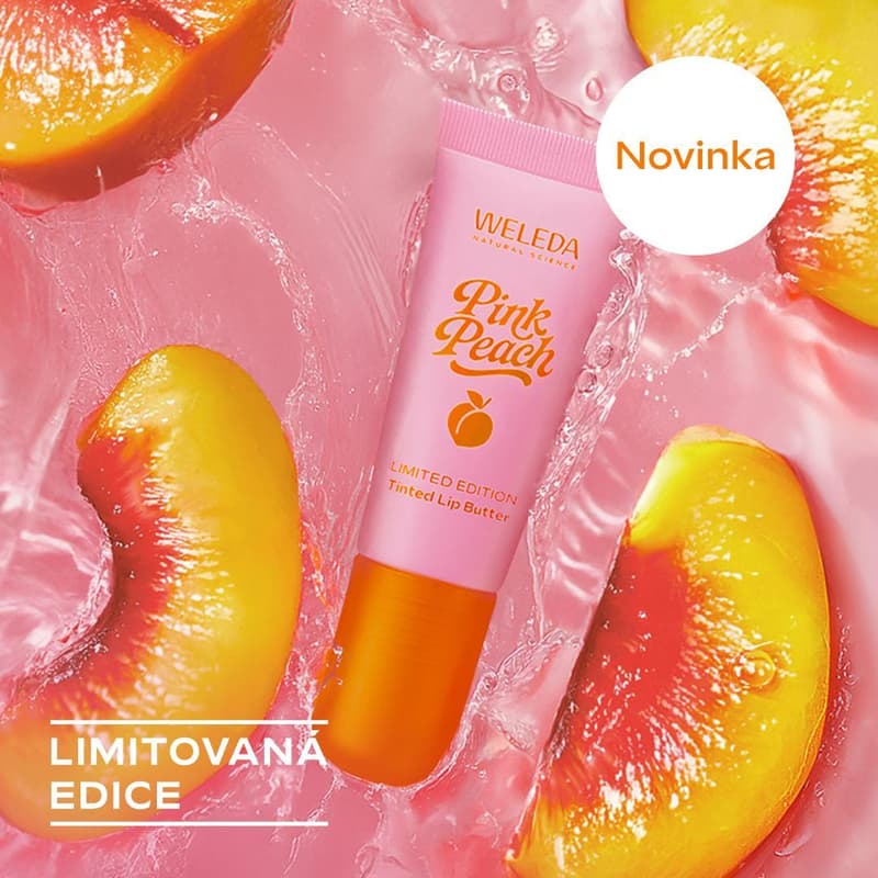 Weleda Pink Peach tónovaný balzám na rty
