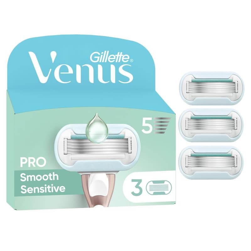 Gillette Venus Pro Smooth Sensitive náhradní holicí hlavice