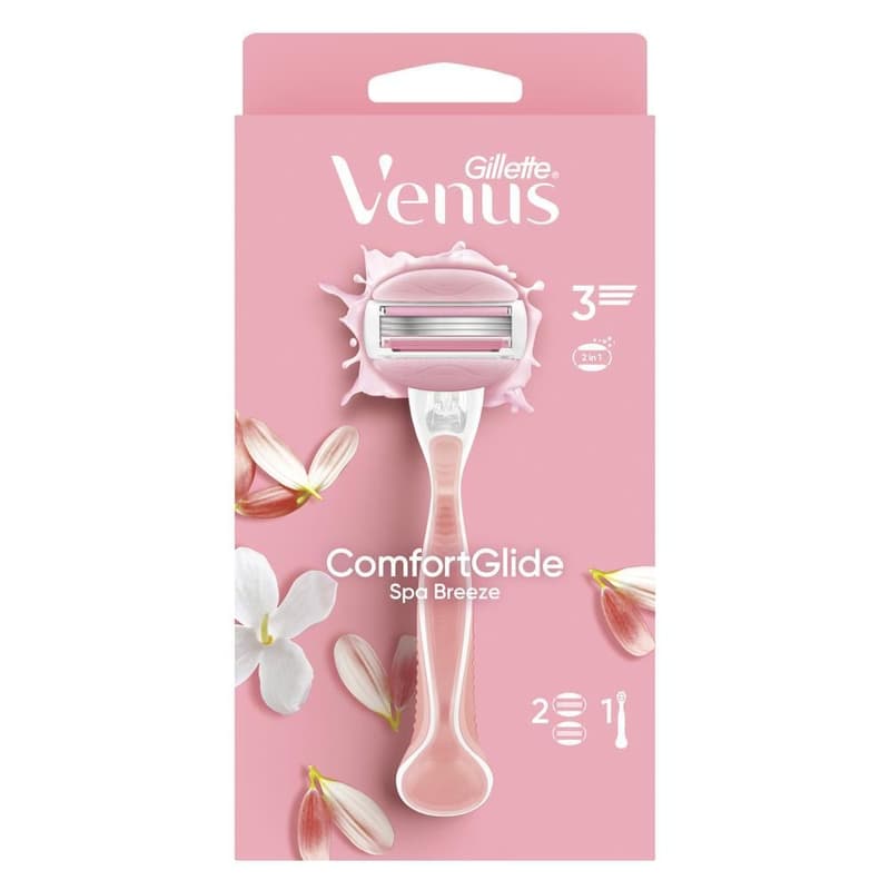 Gillette Venus ComfortGlide Spa Breeze women’s razor + 2 blades