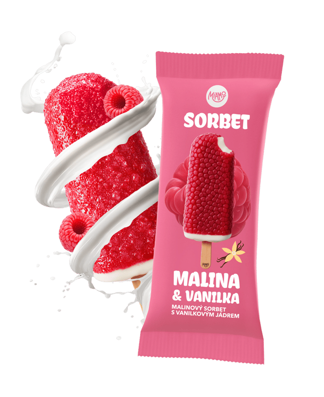 Miamo Sorbet malina & vanilka
