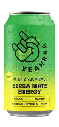 YEAHRBA Mate energy Minty Pineapple sparkling