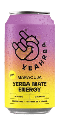 YEAHRBA Mate energy Maracuja perlivá – plech