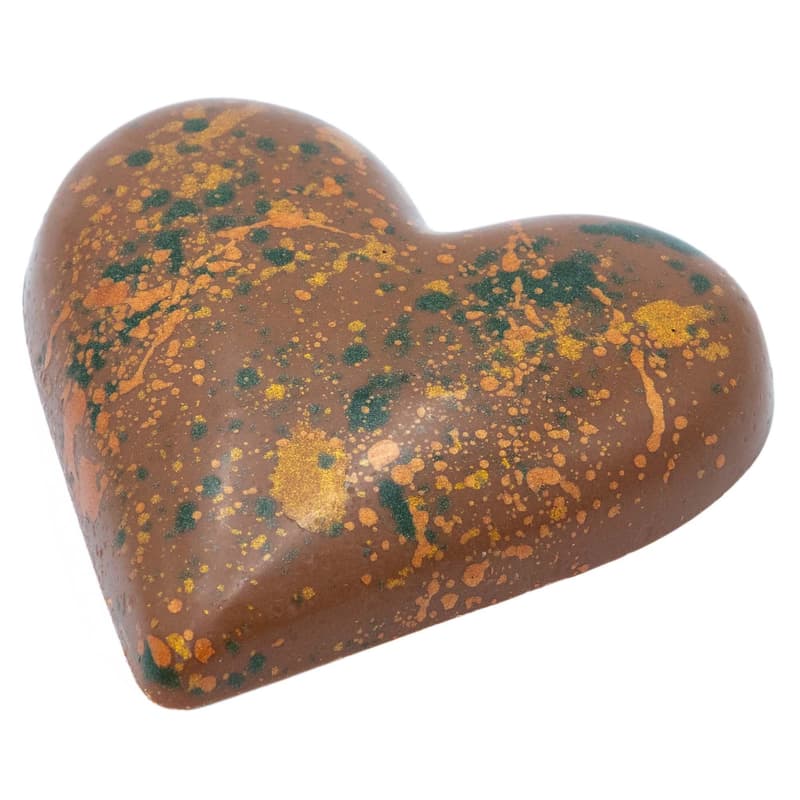 Mosaic Pralines Plněné čokoládové srdce s lískooříškovým nugátem