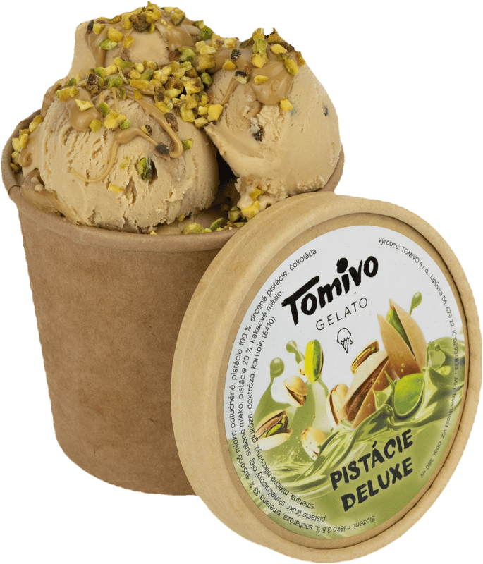 Tomivo Gelato Pistácie Deluxe zmrzlina