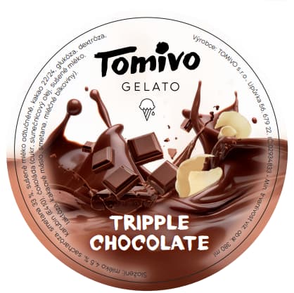 Tomivo Gelato Tripple Chocolate zmrzlina