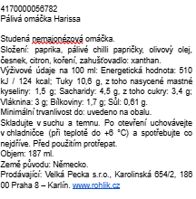 Roots Radicals Harissa pálivá omáčka