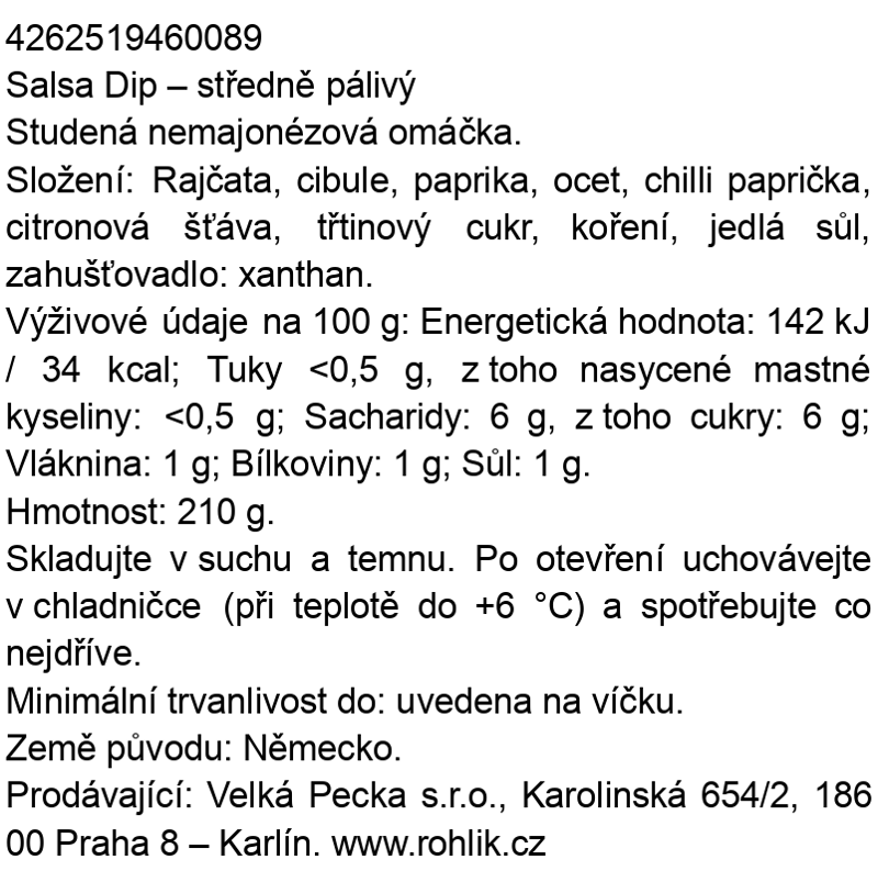 Roots Radicals Salsa dip středně pálivý