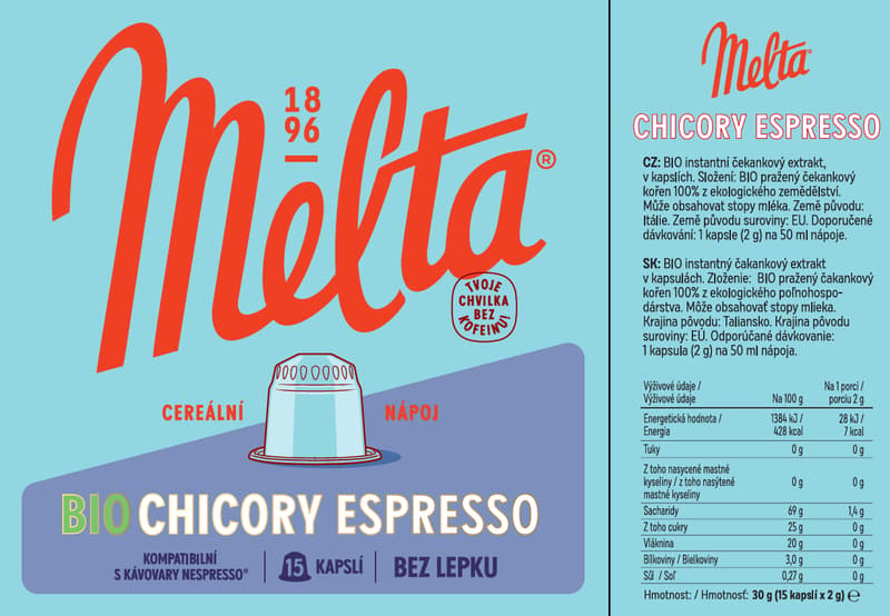 Melta Bio Chicory espresso kapsle