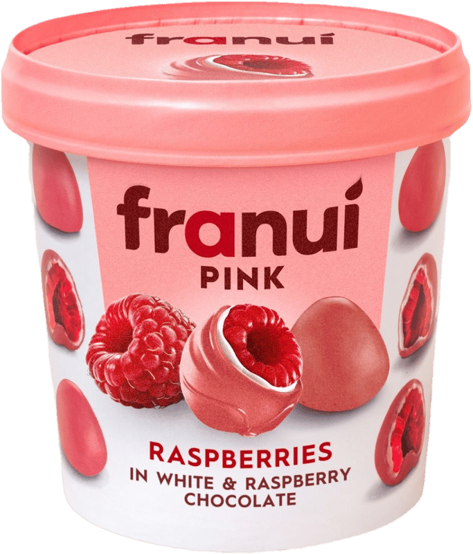 Franui Maliny v bílé a malinové čokoládě