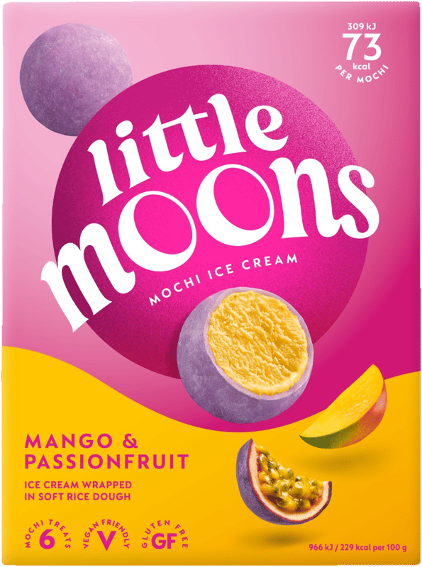 Little Moons Marakuja a mango mochi se zmrzlinou