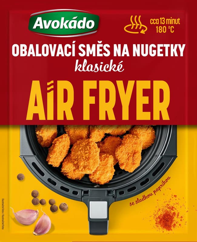 Avokádo Air fryer Koření na nugetky klasické