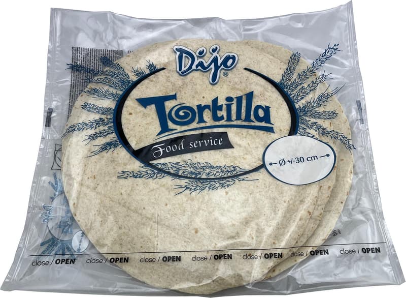 Dijo Tortilla placky pšeničné 30 cm, 6ks