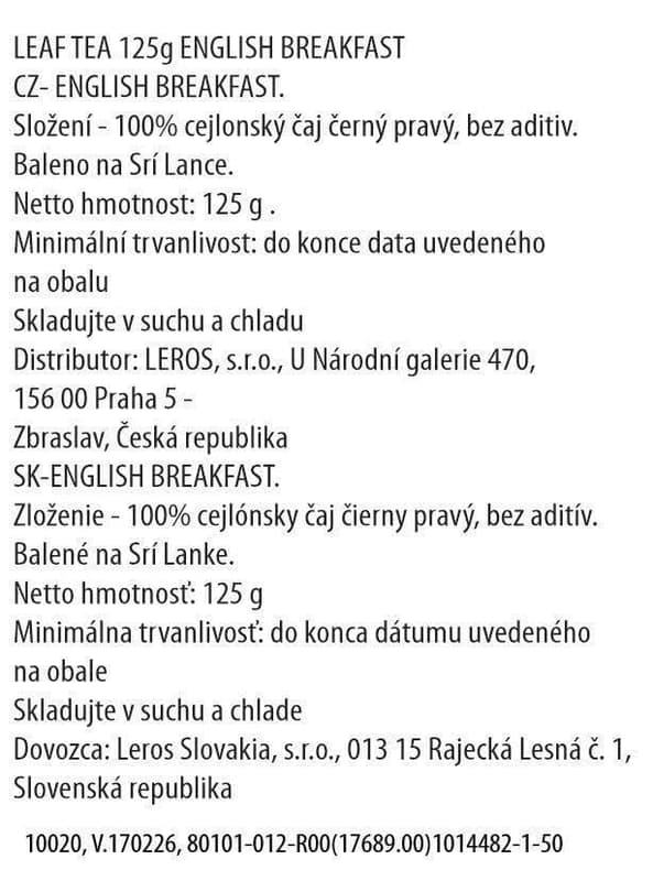 Dilmah English Breakfast – sypaný čaj