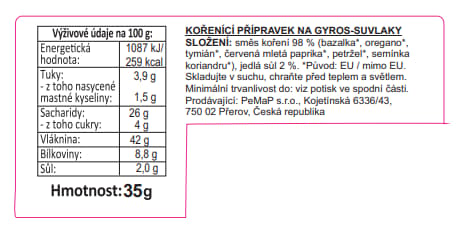 Family Recipies Spice mix for Gyros – Souvlaki