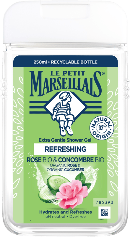 Le Petit Marseillais BIO Sprchový gel růže & okurka
