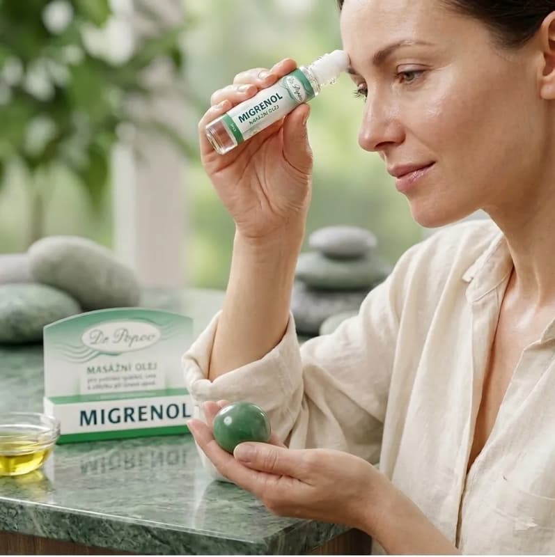 Dr.Popov Migrenol roll-on masážní olej 10ml