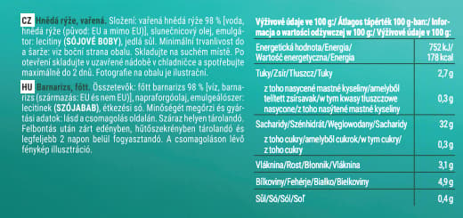 Vamos Hnědá rýže 2×125 g