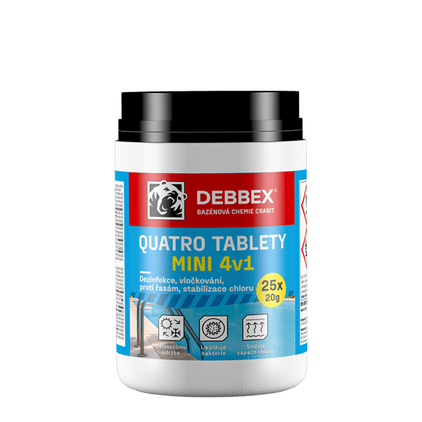 DEBBEX Quatro Mini tablety 4v1 25×20 g