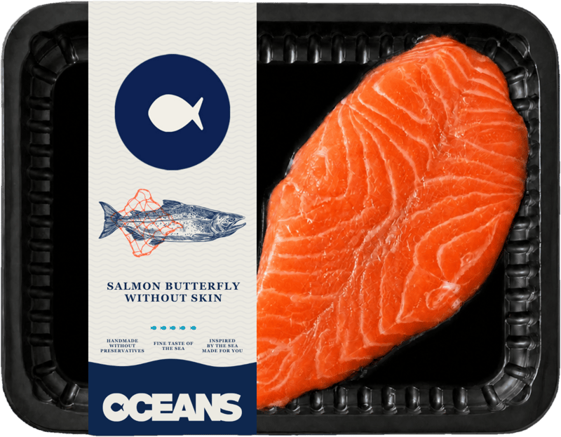 Oceans Lososový motýlek bez kůže