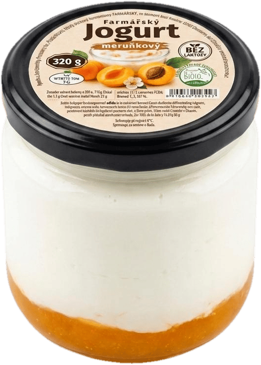 Farma rodiny Němcovi Farmhouse apricot yogurt lactose free