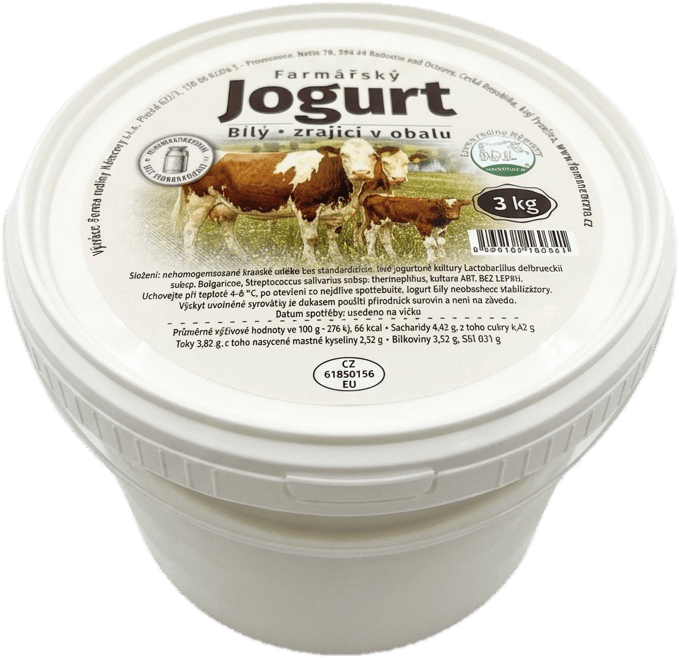 Farma rodiny Němcovi Farm-style plain yogurt