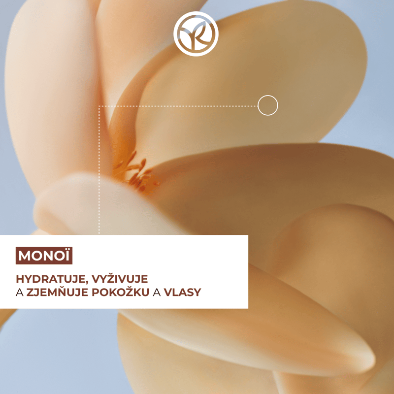 Yves Rocher Hydratační olej na tělo a vlasy s perletí Monoi