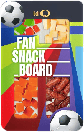 Deli Q Fan Snack Board Výběr sýrů s mini salami