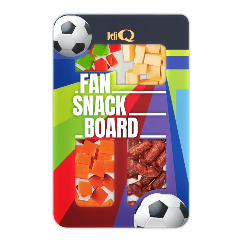Deli Q Fan Snack Board Výběr sýrů s mini salami