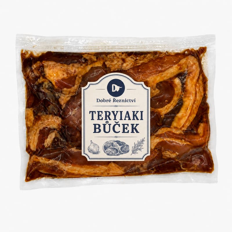 Dobré řeznictví Teriyaki vepřový bůček