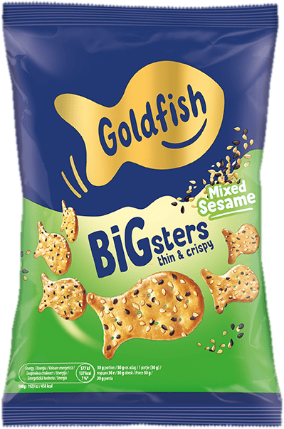 Goldfish BIGsters Mixed Sesame sezamové krekry