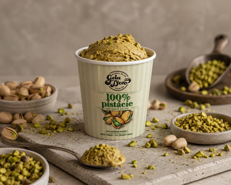 Gela D’oro Smetanové gelato pistácie