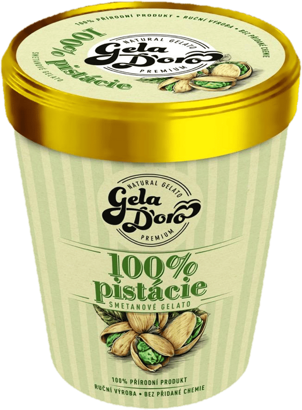 Gela D’oro Smetanové gelato pistácie