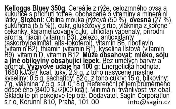 Kellog's Bluey multigrain cereálie