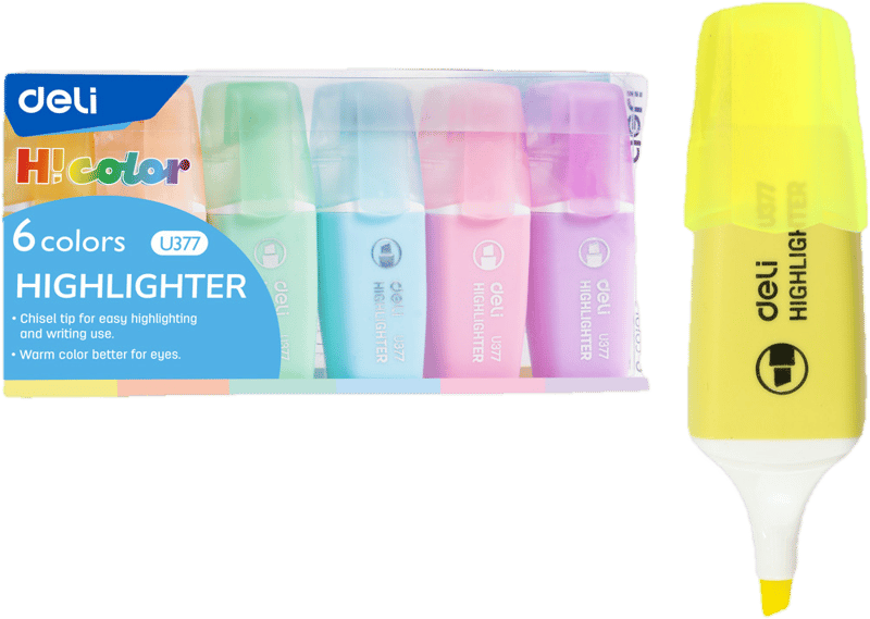 Deli Sada mini zvýrazňovačů pastel