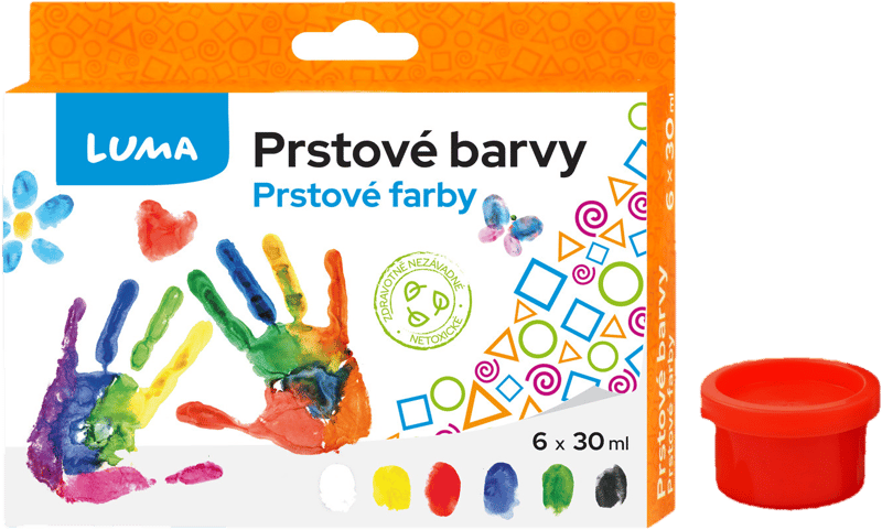 Luma Barvy prstové mix barev (6×30 ml)