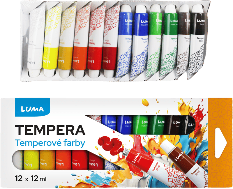 Luma Temperové barvy (12×12 ml)