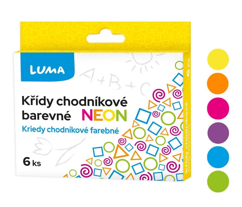 Luma Křídy chodníkové neonové v krabičce