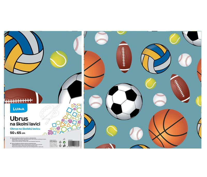 Luma Ubrus na školní lavici sport