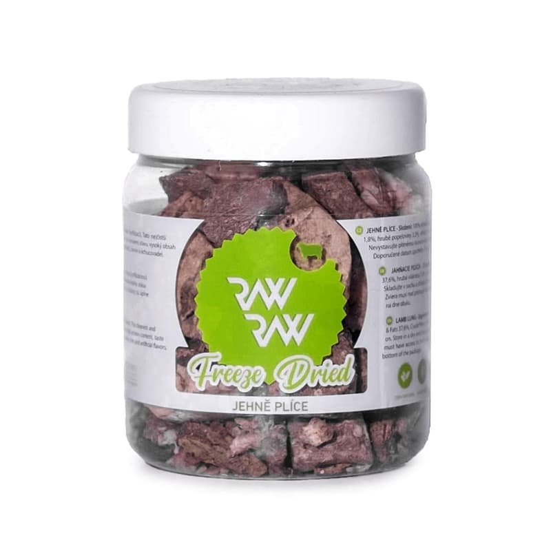 Raw Raw Mrazem sušené jehněčí plíce