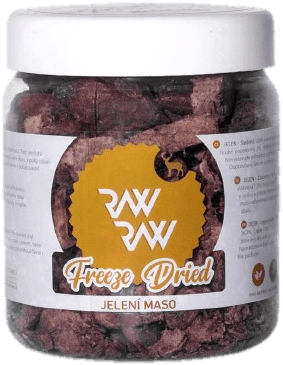 Raw Raw Mrazem sušené jelení maso