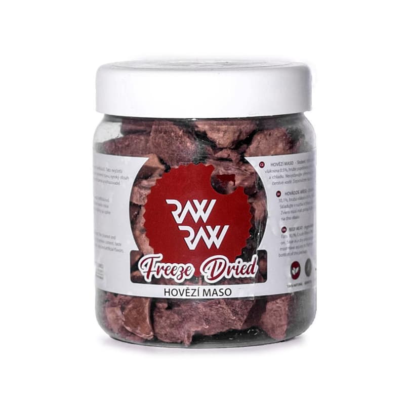 Raw Raw Mrazem sušené hovězí maso