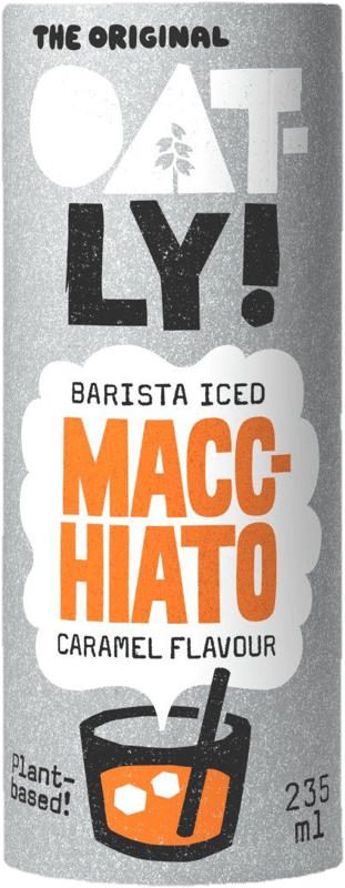 Oatly! Nápoj ovesný Barista iced macchiato karamel